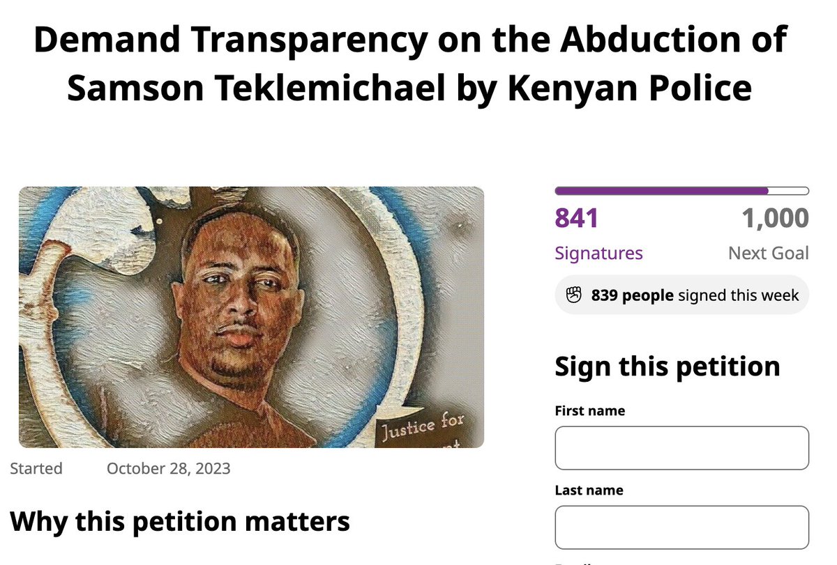 Can we get 159 people to sign the Justice for Samson petition??? 👇🏿👇🏿👇🏿