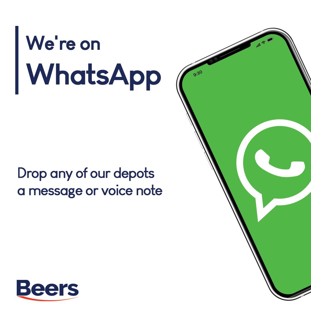 We are now on WhatsApp!
We’ve made it even easier for you to get in contact with us. You can now reach us on WhatsApp for quick and convenient communication. Whether you need assistance or just want to say hello, our WhatsApp channel is here for you.
beersltd.co.uk/news/beers-are…