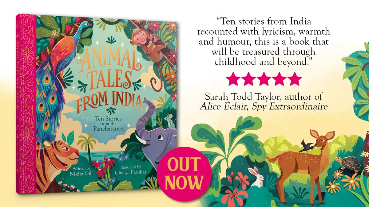 What a wonderful review from @scraphamster, author of Alice Éclair, Spy Extraordinaire!, for #AnimalTales✨ This is a stunning collection of ancient Indian fables retold by bestselling poet @nktgill, with illustrations by @chaayaprabhat🧡 Get your copy📚 ow.ly/wfyO50Q09aQ
