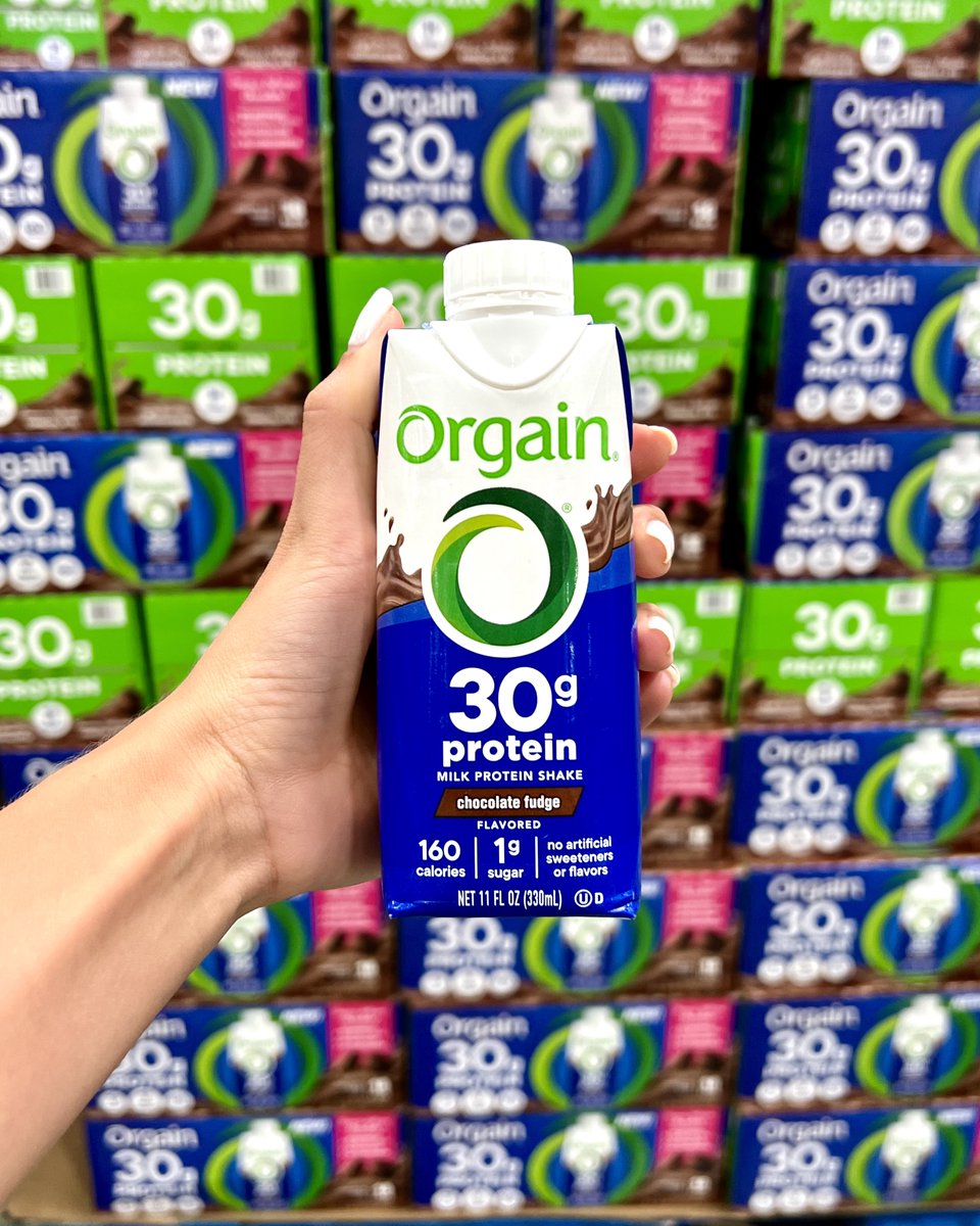 Our newest ready-to-drink chocolate shake has…wait for it…wait for it…30 GRAMS OF PROTEIN! 💪🏽 And you can only get it <a href="/costco/">Costco</a>! 

#orgain #drinkorgain #proteinshake #chocolate #costco