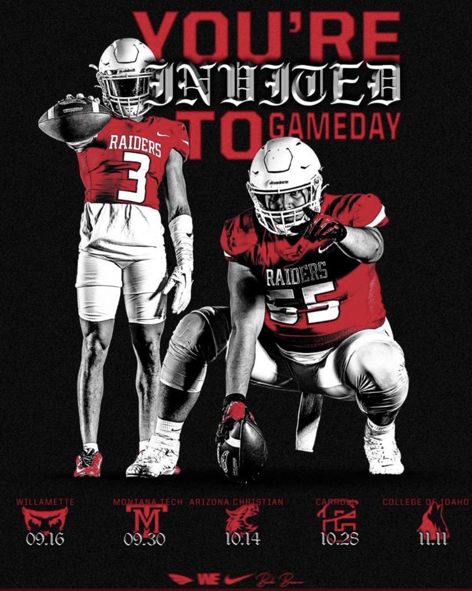 Thanks for the invite!! 
<a href="/CoachRegino/">Jake Regino</a> <a href="/SOU_Football/">Southern Oregon Football</a>