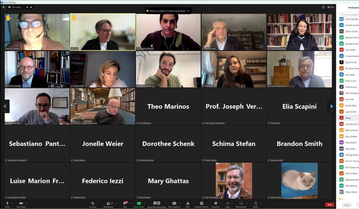 Today we had an enlightening discussion on the Canons of Nicaea! Thanks to David Hunter, Costanza Bianchi, and Caroline Humfress! The next sessions will be Friday, March 22, 2024 and Friday, Oct. 25, 2024. Save the date! <a href="/BostonCollege/">Boston College</a>  @BosColTheology <a href="/fscireIT/">FSCIRE - Fondazione per le scienze religiose</a> <a href="/StAndrewsHist/">St Andrews History</a>