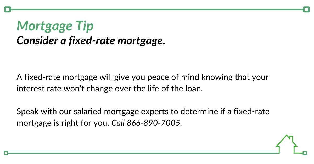 AFCMortgages's tweet image. Mortgage Tip:
Speak with our salaried mortgage experts to determine if a fixed-rate mortgage is right for you.

#FixedRateMortgage #InterestRateSecurity #PeaceOfMind