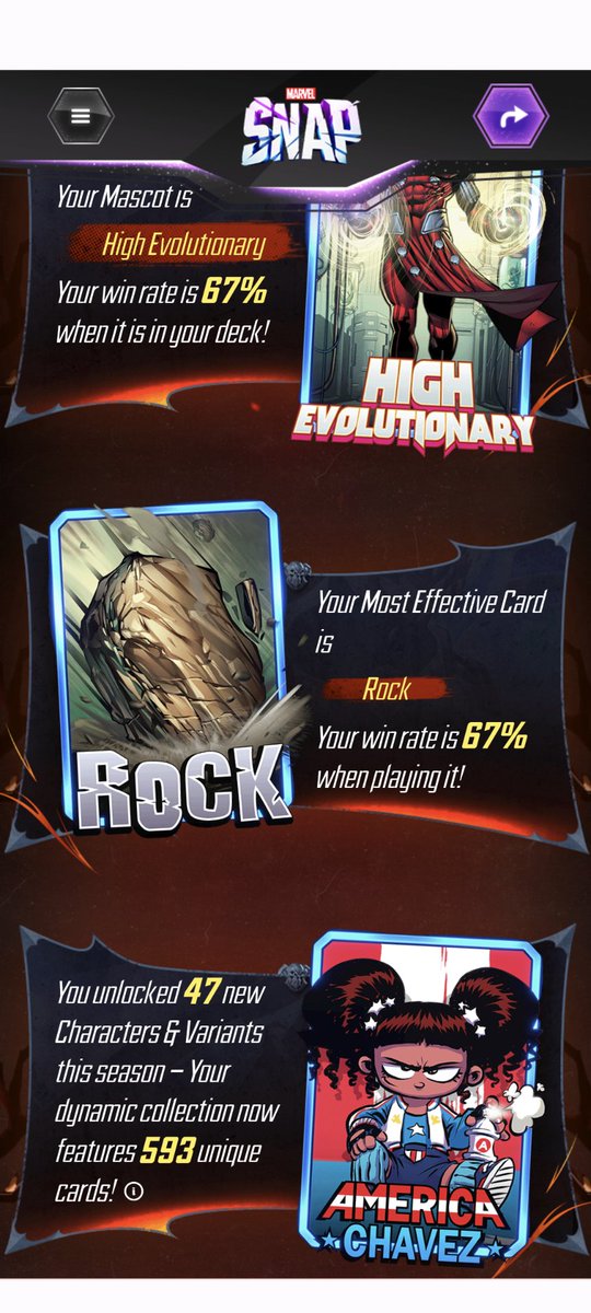 I guess I do really well into Dark Hawk decks ? #MARVELSNAP