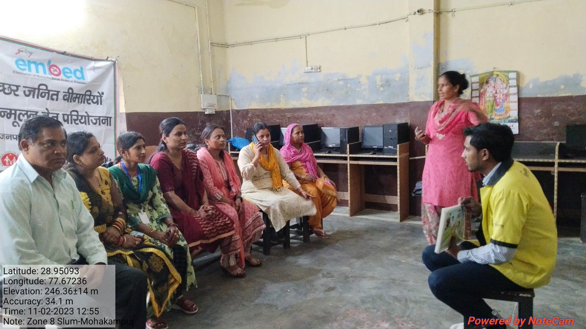 Embed2EndMalaria <a href="/isakshi1610/">Sakshi pawar</a> #MalariaFreeIndia <a href="/sksomya/">Som Sharma</a> #malaria <a href="/rajesh_amh/">Rajesh Mishra</a> #Dengue #DengueFreeIndia
आज जिला मेरठ एम्बेड परियोजना के तहत Slum- Mohakampur महिला आरोग्य समिति महिलाओं को डेंगू मलेरिया की जानकारी दी स्कूल में अध्यापक और बच्चों को डेंगू मलेरिया के बारे में बताया
