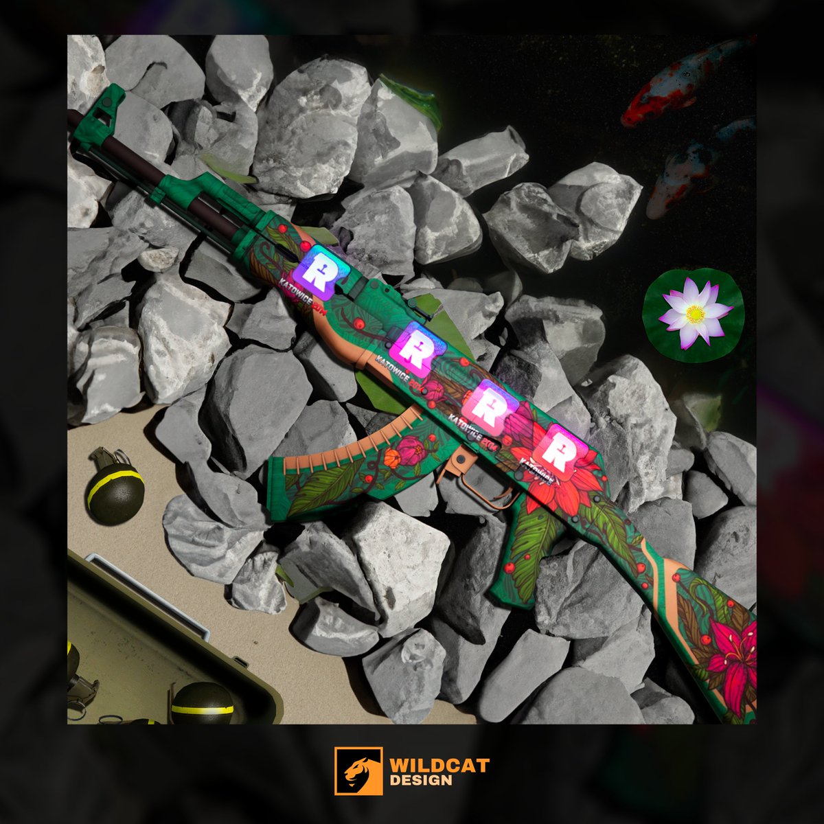 "Harmony in the Pond" 🪷 

Artwork made for <a href="/GamerPayGG/">GamerPay</a> x <a href="/ReasonGaming/">Reason Gaming</a> 

📬 Feel free to DM me for any design request