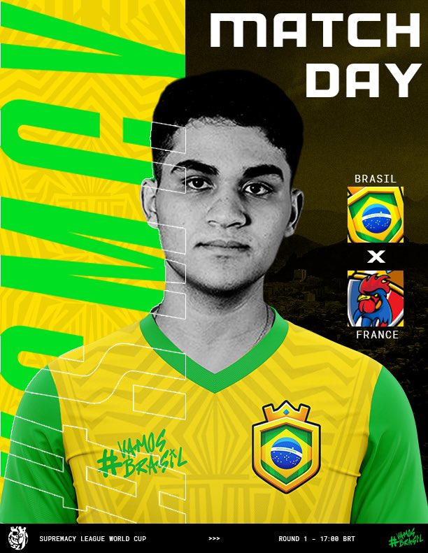 Um clássico para iniciar a <a href="/CR_Supremacy/">Supremacy League</a> enfrentamos a <a href="/TeamFranceCR/">Équipe de France ⭐</a> as 17h 🇧🇷