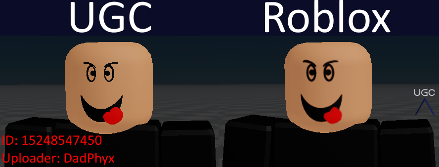 Peak” UGC on X: UGC creator InsanelyUltra uploaded the bottom half of  the face Epic Face. #Roblox #Roblox  / X