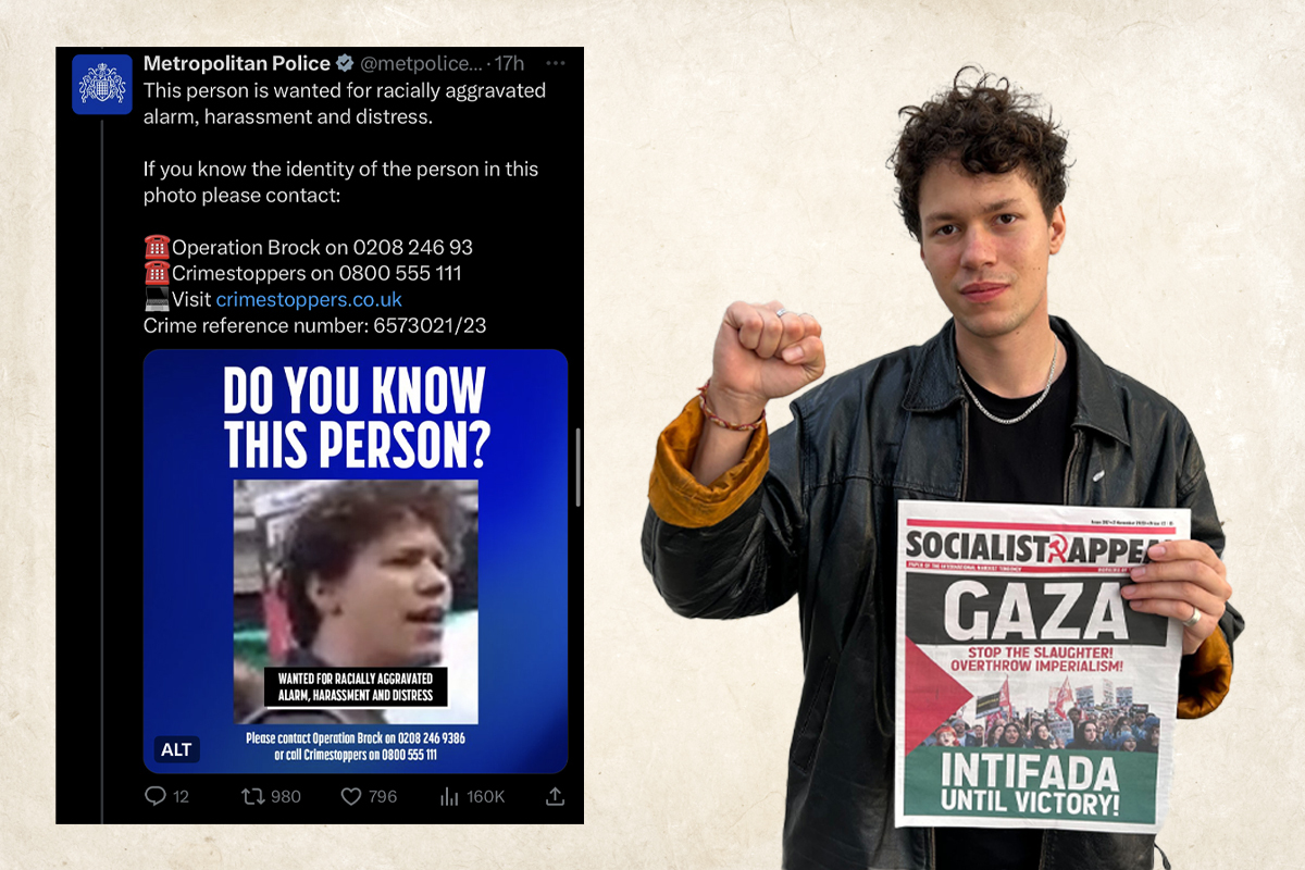 revcommunists's tweet photo. BRITISH STATE CLAMPS DOWN ON PALESTINE SOLIDARITY- SUPPORT THE COMMUNIST FIGHTBACK!

Our comrades have been targeted by the police for waging a bold campaign in solidarity with the Palestinian people. 
Help us in this fight!
Intifada until victory! 

🔗 https://t.co/G2eDxmZa2j https://t.co/jsFxcpK1qu