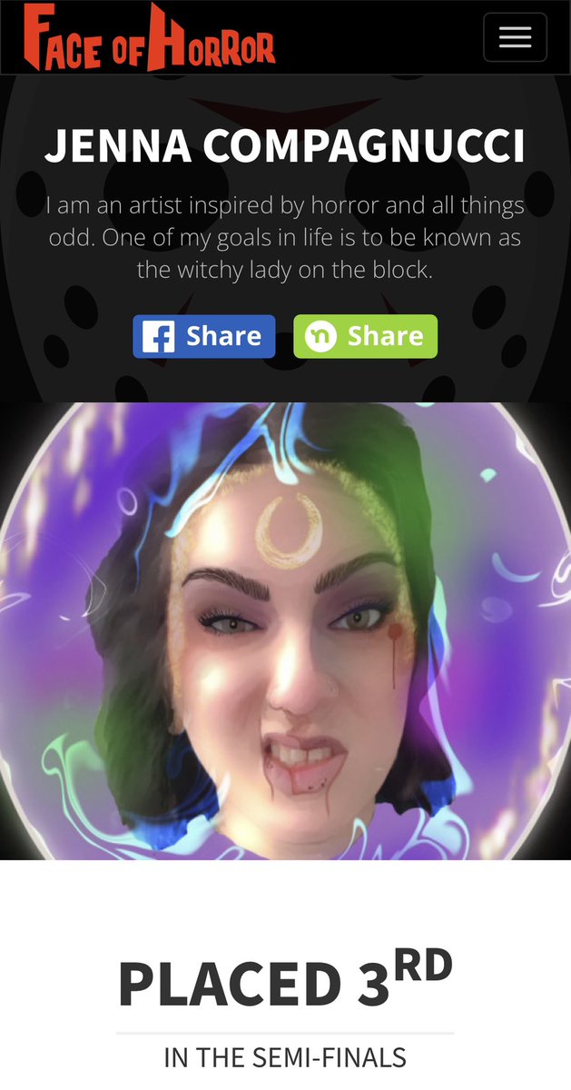 Plasmaticooze's tweet photo. Thank you to everyone who shared and voted! It was a fun and wild ride. I appreciate all of your support and hopefully we get em next year! 💜
#faceofhorror #faceofhorrorcontest https://t.co/AIs4JuUuWi