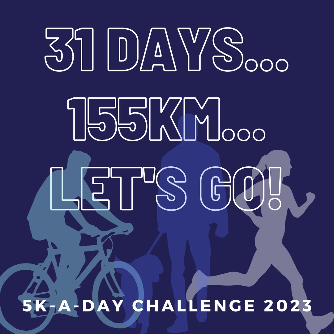 31 Days... 155km...The 5k-a-Day challenge is back for December 2023! Get involved by running, walking, cycling or swimming 5k every day in December and help raise funds for the Foundation. 🚴🏼‍♀️🚶🏽🏃🏼‍♂️🏊🏼‍♀️ Check out the link for more info and to get signed up ➡️ rb.gy/7ukf31