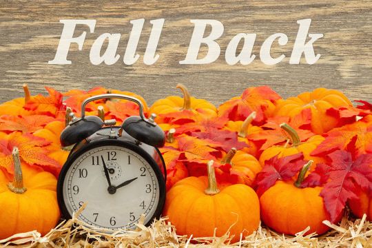 Don’t forget to “fall back” this weekend!