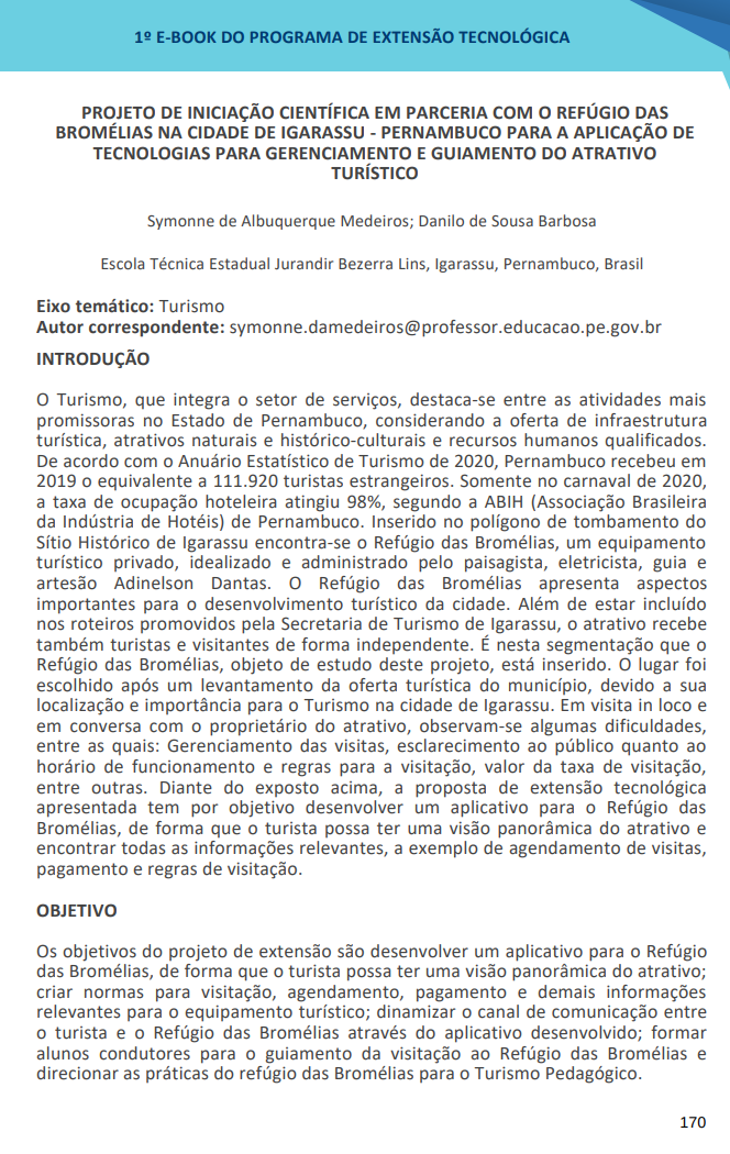 danilosoba's tweet photo. Projeto de Extensão Tecnológica projeto de iniciação científica em parceria com o refúgio das bromélias na cidade de Igarassu - Pernambuco para a aplicação de tecnologias para gerenciamento e guiamento turístico  #SECTI #FACEPE https://t.co/SGALGueepC