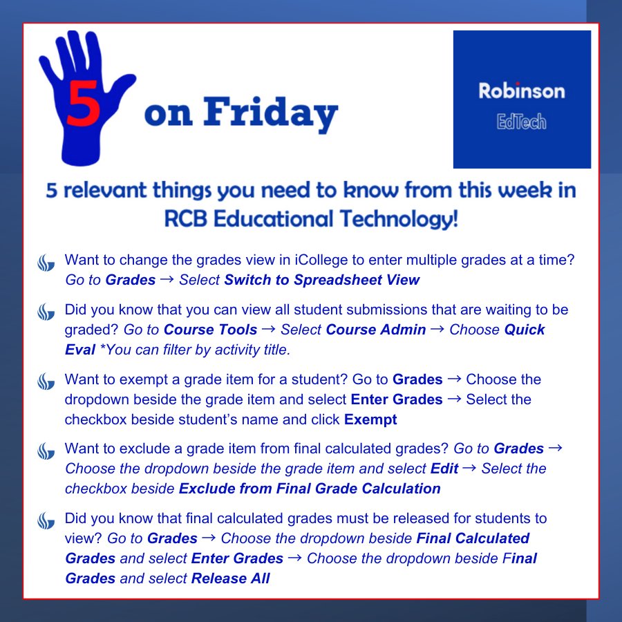 RobinsonEdTech's tweet photo. Happy Friday, Panthers!
@RobinsonCollege

#edtech #rcbcts #5onFriday #GSU https://t.co/P8X4kEgOtO