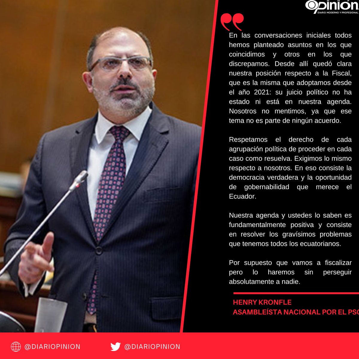 diariopinion's tweet image. #Atención | Reacciones del Asambleísta Henry #Kronfle frente a las acusaciones del expresidente Rafale #Correa(Estás mintiendo. Nosotros les planteamos el juicio político a la fiscal y lo vamos a hacer. Las pruebas son demasiado contundentes y ustedes lo saben.): “…… Nuestra