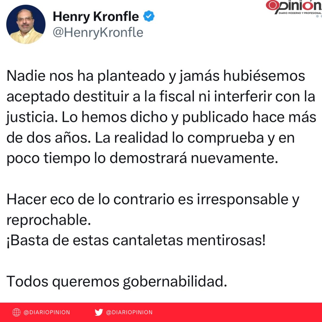 diariopinion's tweet image. #Atención | Reacciones del Asambleísta Henry #Kronfle frente a las acusaciones del expresidente Rafale #Correa(Estás mintiendo. Nosotros les planteamos el juicio político a la fiscal y lo vamos a hacer. Las pruebas son demasiado contundentes y ustedes lo saben.): “…… Nuestra