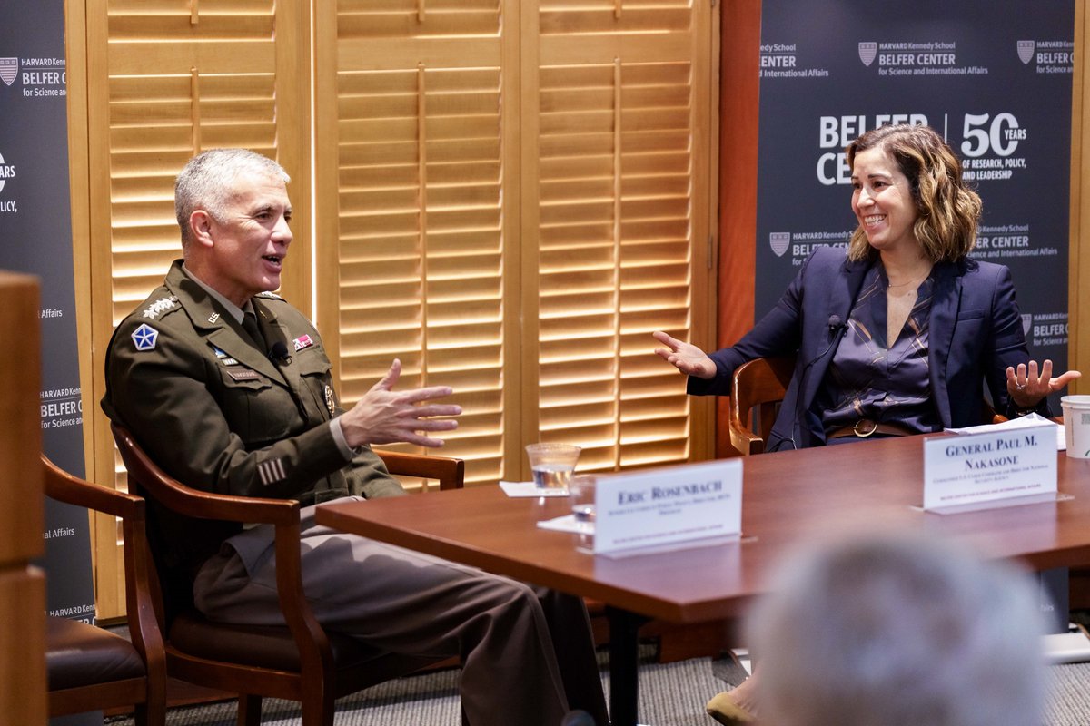 Great visit to @Harvard engaging with the students, faculty, and future leaders @BelferCenter and @Kennedy_School. We discussed @US_CYBERCOM and @NSAGov's mission led by innovative people who tackle national and cybersecurity challenges with our Nation's defense at the forefront.