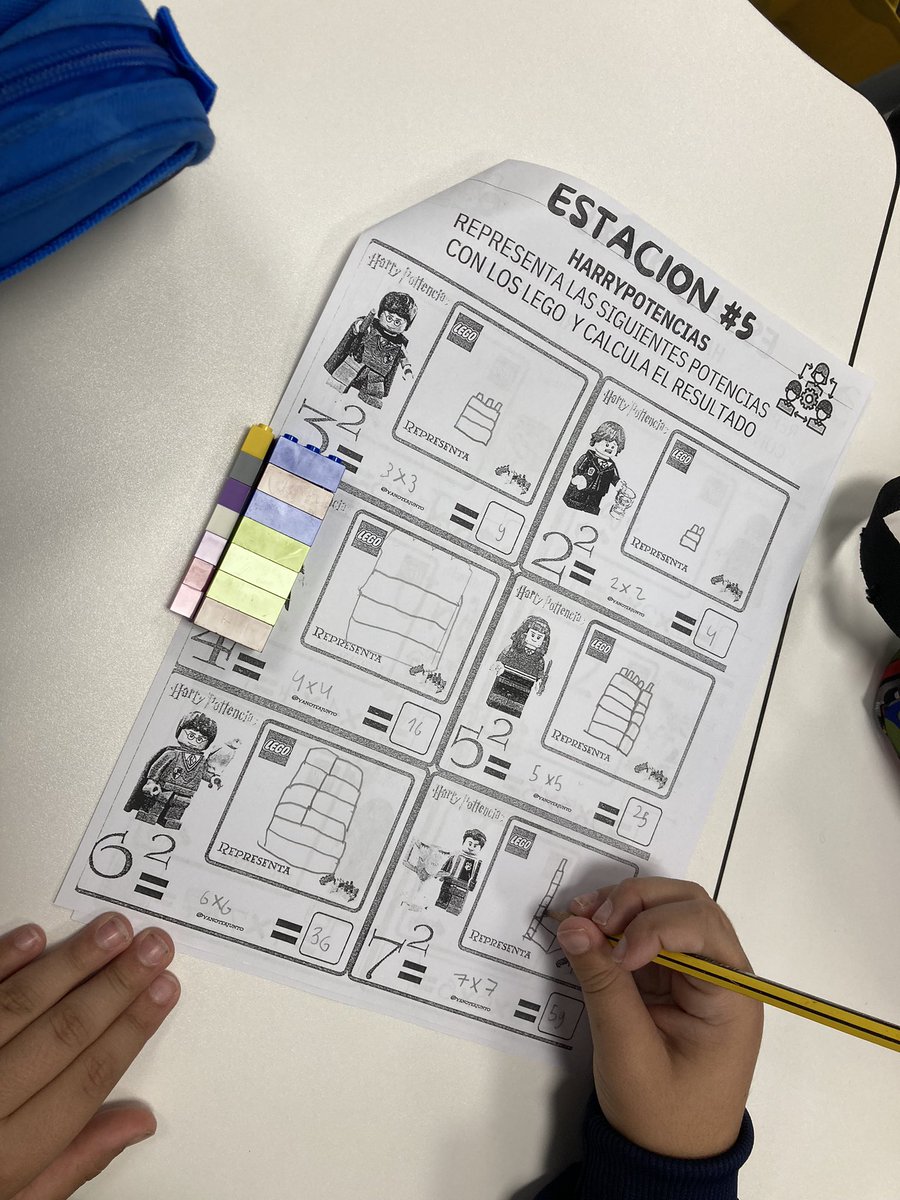 ColegioCHG's tweet photo. Hoy en 5º hemos centrado nuestras #EstacionesdeAprendizaje en practicar las potencias.
Además, con un divertido juego, hemos mezclado a los dos grupos, haciendo la mañana mucho más divertida y amigable 
📝Materiales: #LEGO @Yanoteajunt0 @liveworksheets @Teacher_Chus https://t.co/lcRTc6kTNQ