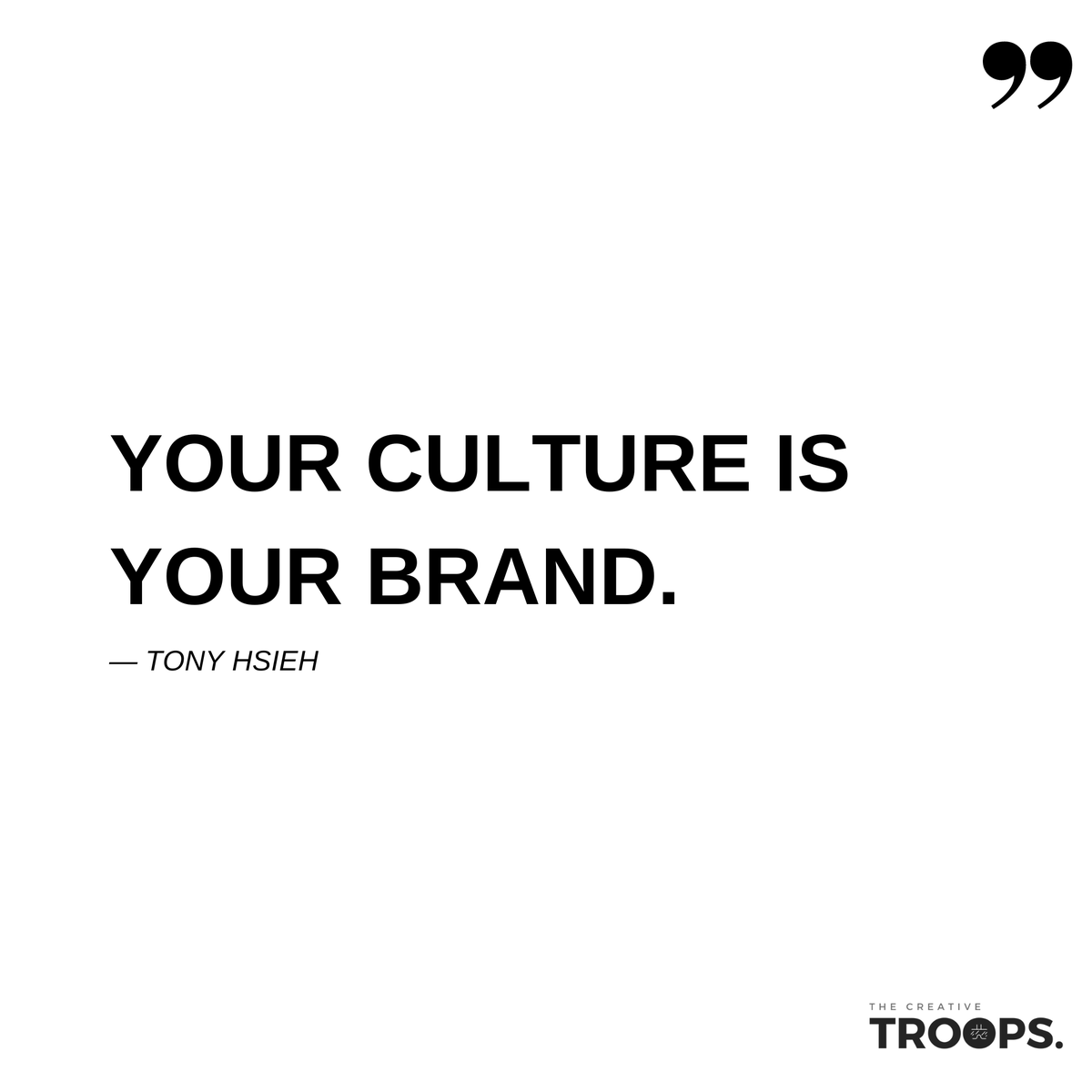 CreativeTroopsX's tweet photo. Invest in building a strong culture and your brand will follow.

https://t.co/Old5yy40WI

#thecreativetroops #digitaltransformations #companyculture #branding #leadership #business #TonyHsieh https://t.co/uTkKylruv4