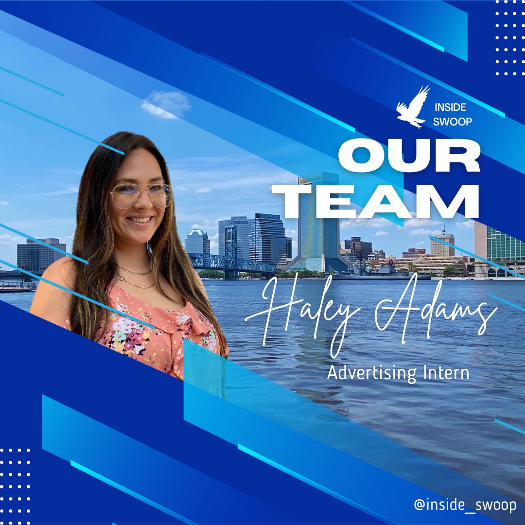 Haley Adams is a UNF senior majoring in communication with a focus in advertising. Adams is the current social media intern for Inside Swoop in 90. She is looking forward to graduating this December and starting a lucrative career in advertising.
