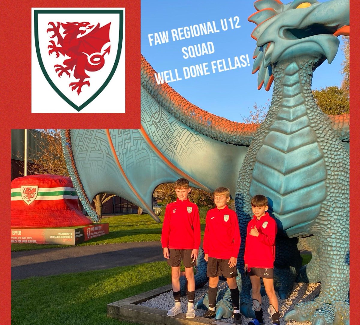 Massive congratulations to 3 of our u12 players being selected for the faw regional squad.