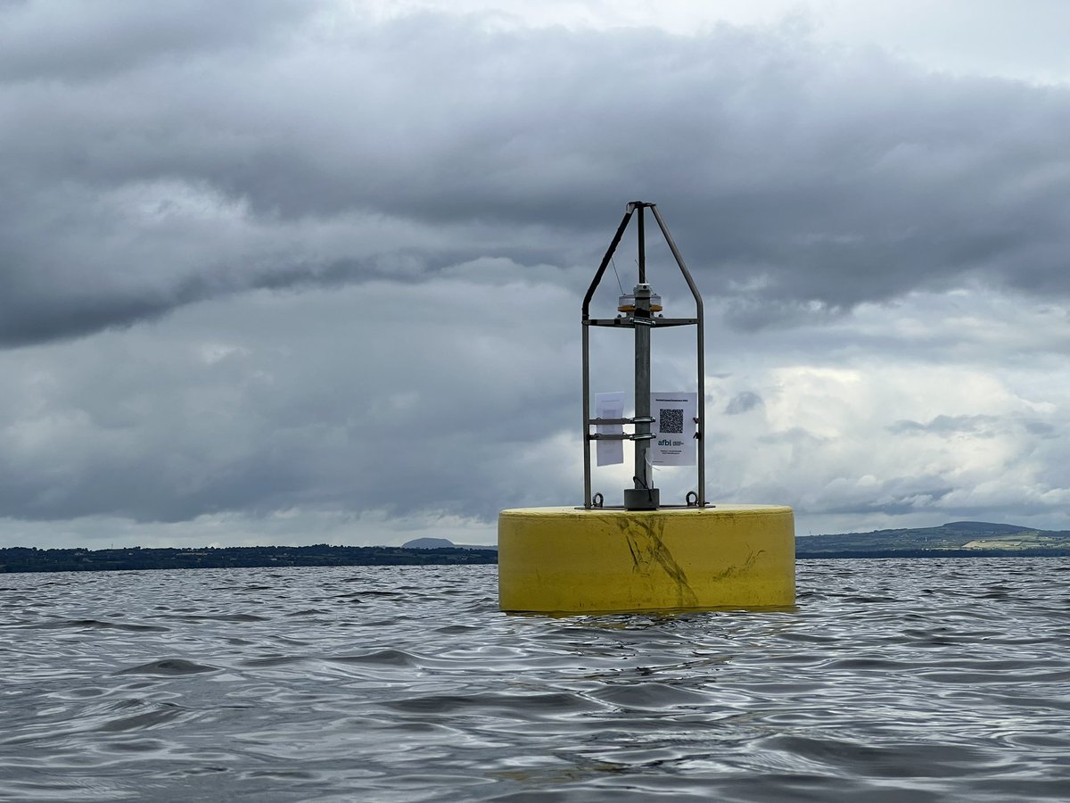 MellorAd's tweet photo. One of our two data-buoys that monitored the #loughNeagh algae blooms has broken free from its mooring in the recent storms. We’ve been looking for it,  but please RT and spread the word amongst all those concerned with the lough, so we can get it back and back out on duty! https://t.co/UPanAsfyA4