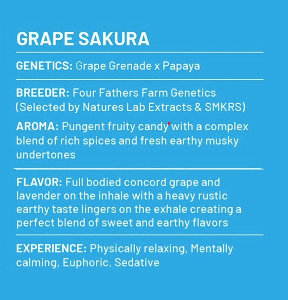 CookiesFL_'s tweet photo. Dive into pungent fruity aromas 👀 and sweet grape, candy tastes that will leave your mouth watering for more 🍇 https://t.co/njQMp4Vycs
