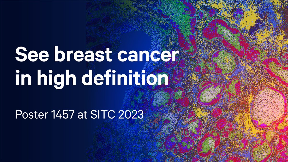 We’re excited to present new #Visium HD data for a breast cancer sample at #SITC 2023 today! Stop by poster 1457 to get your first look at the potential of whole transcriptome spatial gene expression at single cell scale.