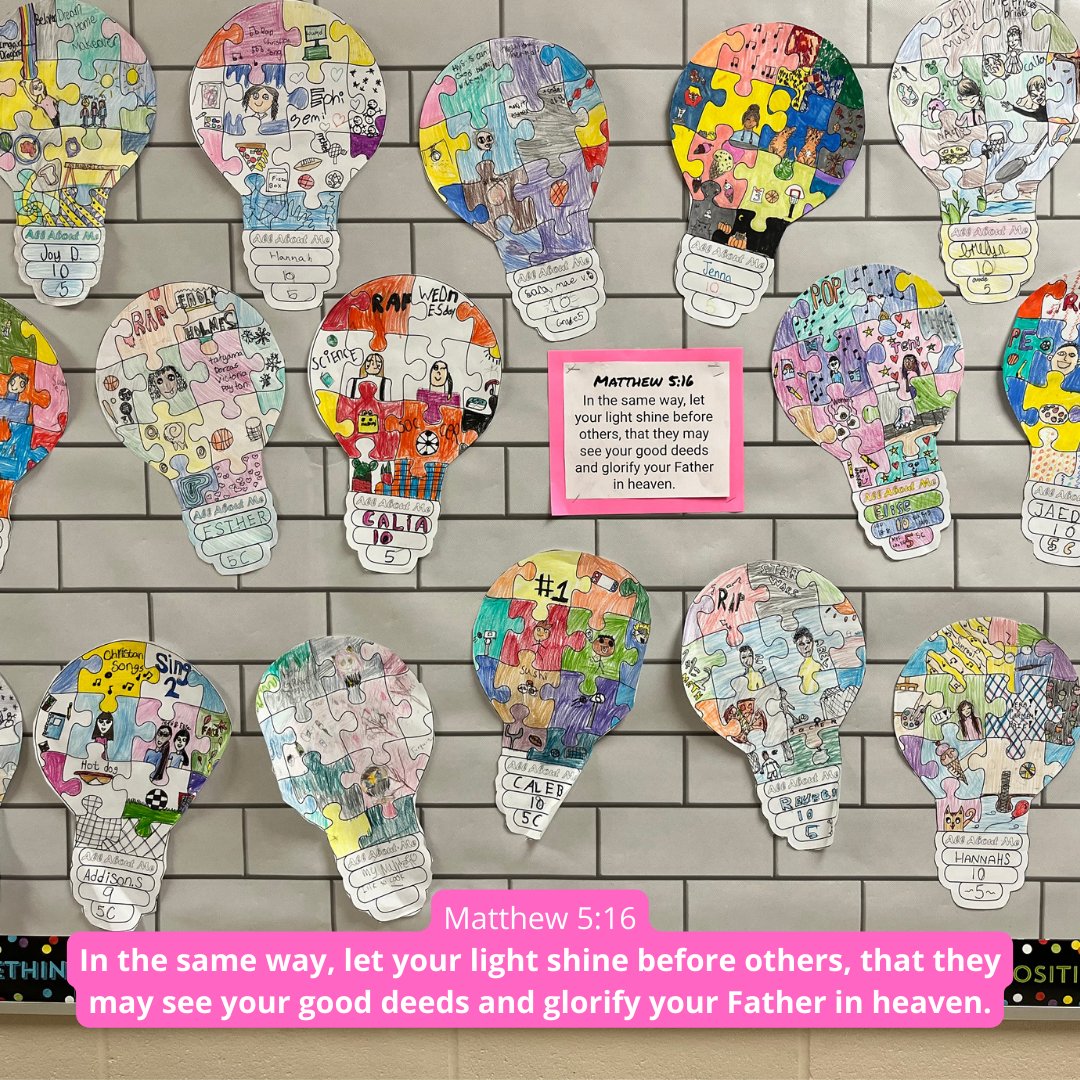 Here's a wonderful "All About Me" project display from Grade 5s!