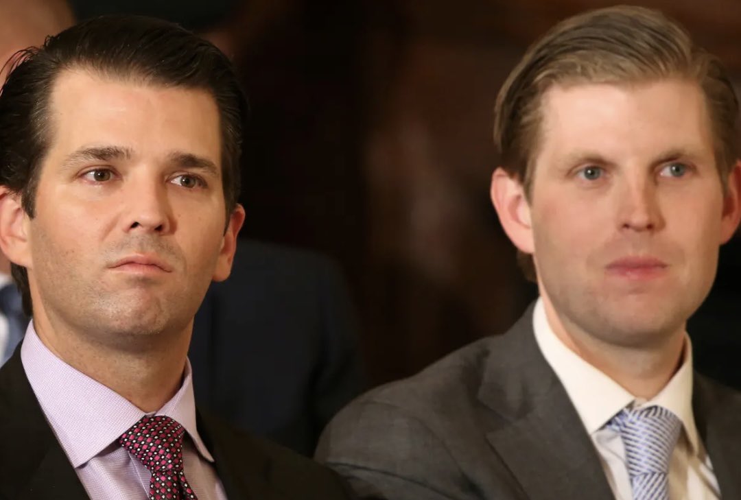 joncoopertweets's tweet image. I can’t decide who’s dumber — Don Jr or Eric. Some days I think it’s Junior, but other times I’m sure it’s Eric. 

What do you think? 🤷🏼‍♂️