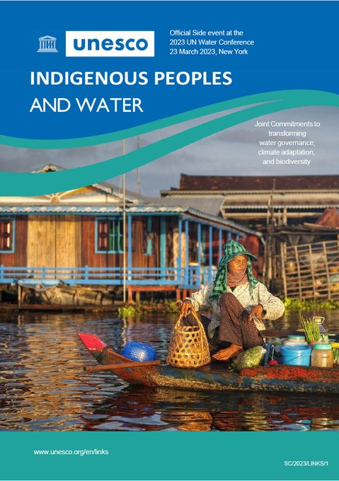 UNBiodiversity's tweet image. Fact: Indigenous knowledge is a great source of meaningful #water solutions that can help tackle the water crisis.

The report of the side event organised by UNESCO LINKS at the #UN2023WaterConference on #IndigenousPeoples  and #water👉unesdoc.unesco.org/ark:/48223/pf0…

Via @unescoWATER