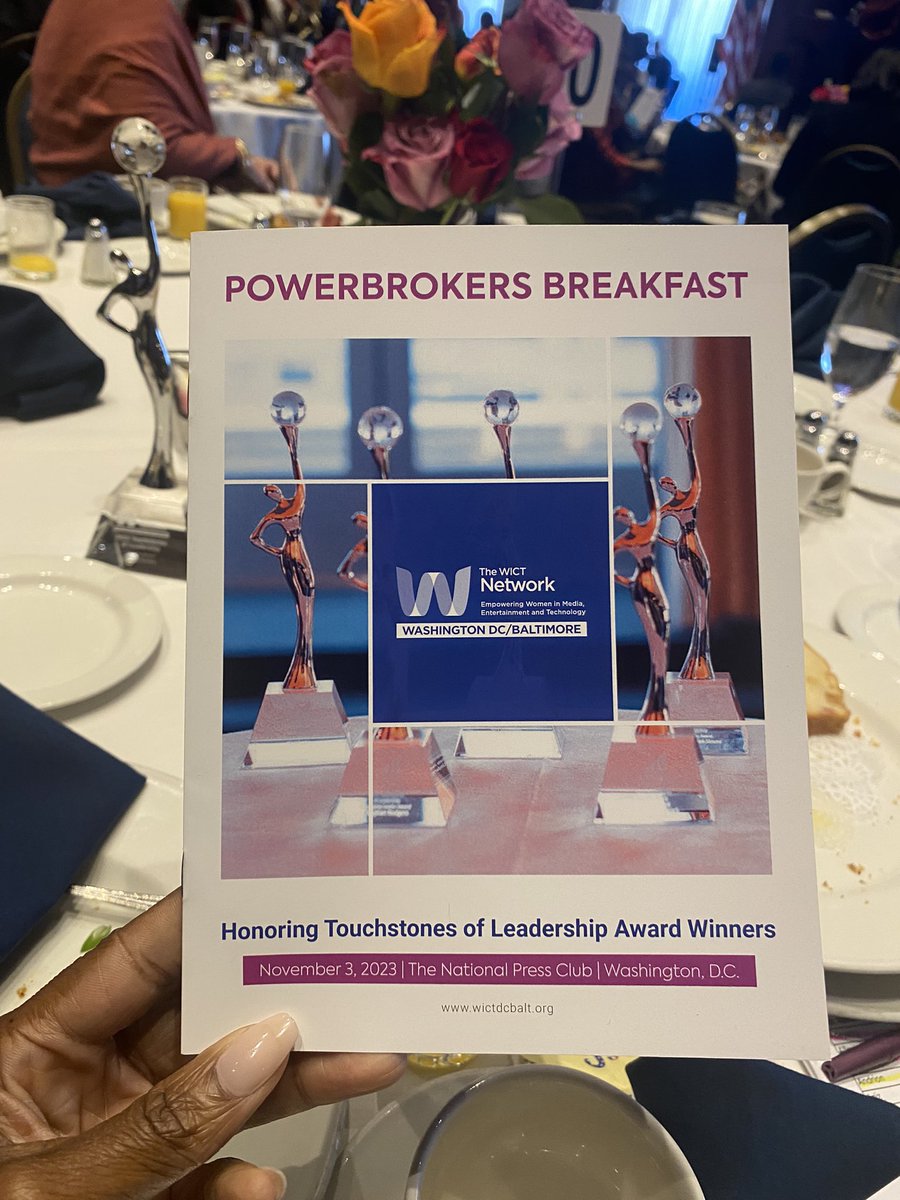 Powerbrokers breakfast is one of my favorite Washington events honoring women in media, entertainment and technology. Plus I get to hang with some of my <a href="/cspan/">CSPAN</a> family and <a href="/WICTDCBALT/">The WICT Network: DC/Baltimore</a> sisters. Congratulations to all of the 2023 award recipients!