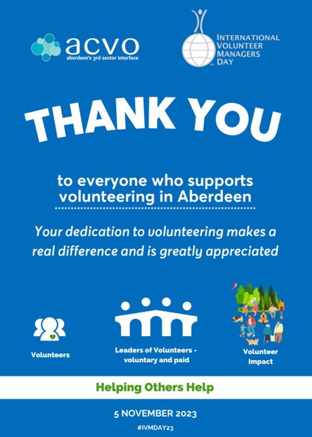 Mike Melvin (@mike_acvo) on Twitter photo A massive #IVMDay23 International Volunteer Managers Day thank you to everyone supporting the tremendous volunteering we have in Aberdeen and across the globe๐๐ @Aberdeen_ACVO <a href="/IVMDay/">IVMDay</a> <a href="/VolScotland/">Volunteer Scotland ๐</a> <a href="/TSIScotNet/">TSI Scotland Network</a> A massive #IVMDay23 International Volunteer Managers Day thank you to everyone supporting the tremendous volunteering we have in Aberdeen and across the globe๐๐ @Aberdeen_ACVO <a href="/IVMDay/">IVMDay</a> <a href="/VolScotland/">Volunteer Scotland ๐</a> <a href="/TSIScotNet/">TSI Scotland Network</a>