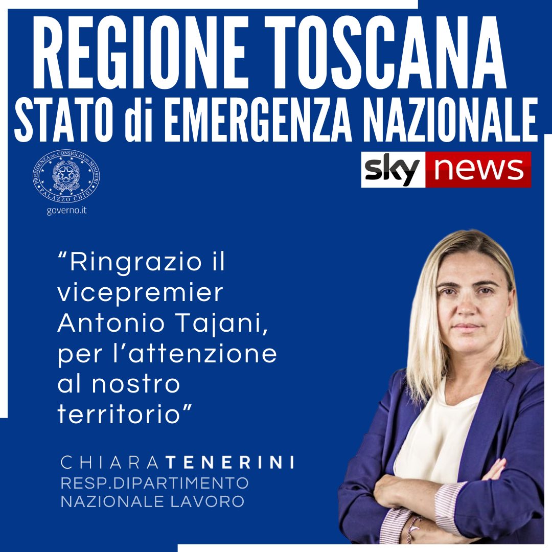 #toscana #emergenza La Toscana ha subito danni ingenti a causa del forte vento e delle piogge Grazie #forzadellordine @DPCgov #volontari @Antonio_Tajani @ForzaItaliaGov