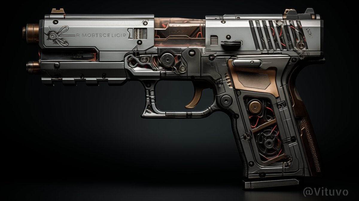 Clanwarz's tweet image. 🔥 Introducing the Future of Firepower: The Futuristic Glock 17! Elegant design meets advanced tech. This isn't just a sidearm; it's a  statement. Ready to elevate your arsenal? 💥

#Glock17 #FuturisticWeapons #GunTech