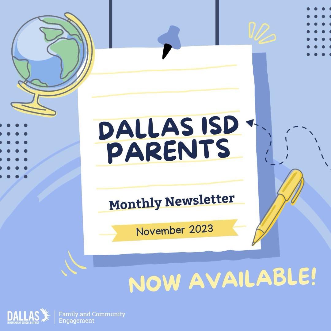 Dallas ISD Parent's Newsletter smore.com/kgnpj