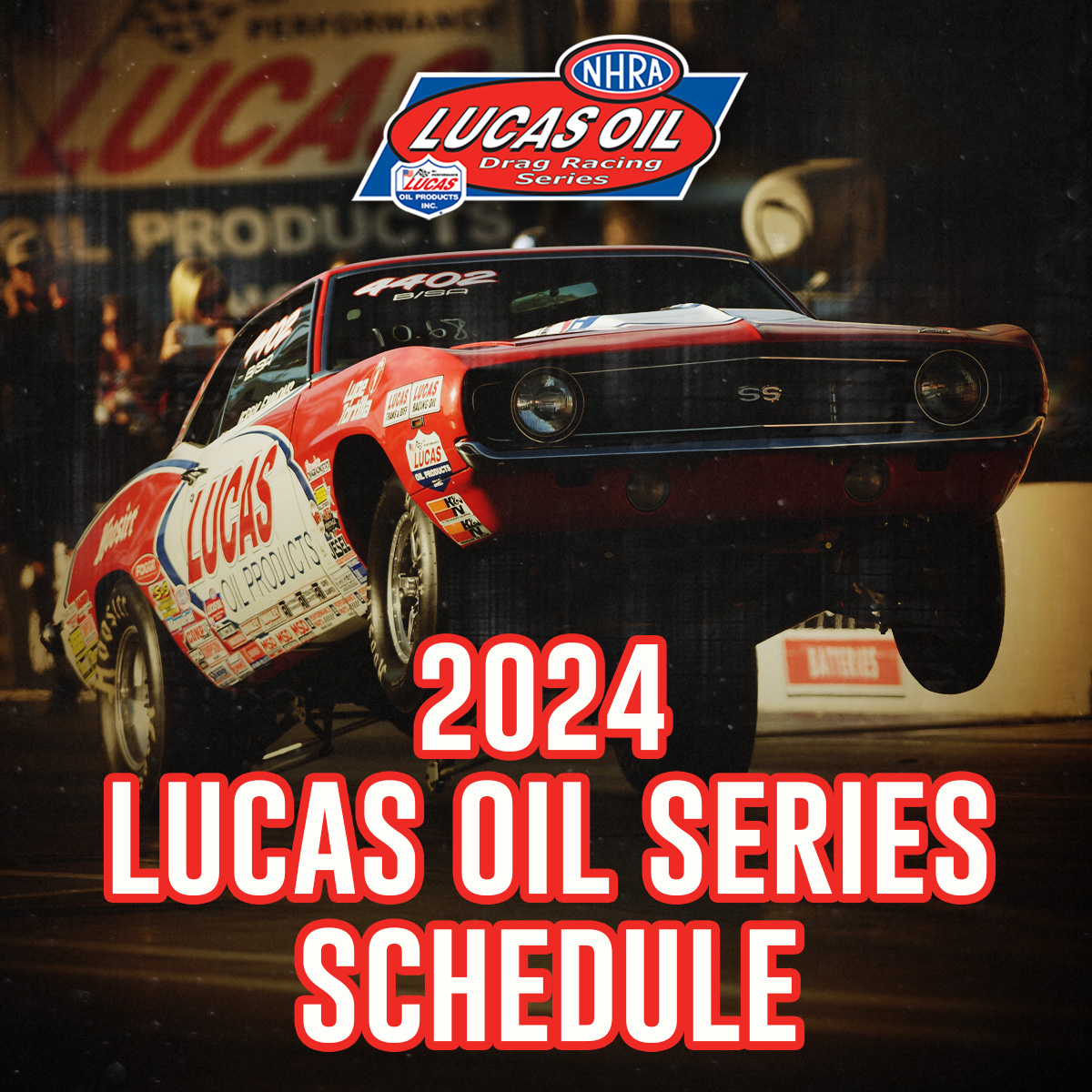 NHRA (@nhra) on Twitter photo Mark your calendars! Here is the 2024 <a href="/Lucas_Oil/">Lucas Oil Products</a> Series Schedule!
📆 bit.ly/3SloAgE Mark your calendars! Here is the 2024 <a href="/Lucas_Oil/">Lucas Oil Products</a> Series Schedule!
📆 bit.ly/3SloAgE