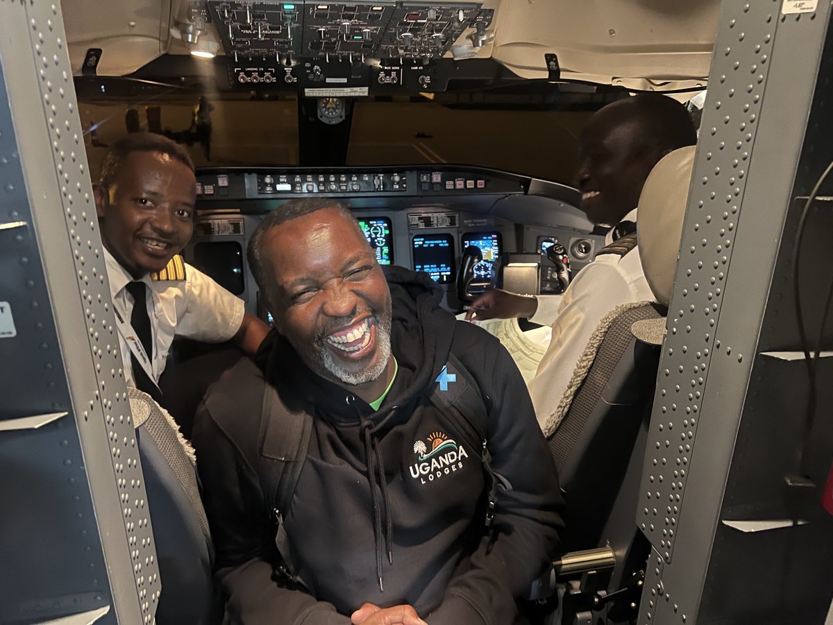wekesa_amos's tweet photo. Flew out Kilimanjaro airport last night aboard Uganda airlines and I must say Great pilots. 

The weather right now isn’t good in the region but they did everything to make sure we had smooth flight. 

7days of hard work, Nairobi, Arusha , Tarangiire etc Great results. God in it! https://t.co/JT8YPxNMaa