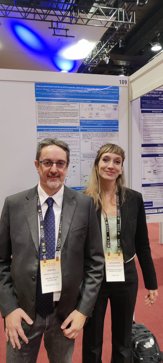 Alessandra Merlini (@merlini_ale) on Twitter photo Truly grateful to #OrchestraPerLaVitaAPS for supporting research done at <a href="/SarcomaUniTo/">Sarcoma UniTo</a> (Sangiolo Lab) in collaboration with <a href="/sandro_pasquali/">Sandro Pasquali</a>, showing intense preclinical activity of B7-H3 -specific CAR.CIK lymphocytes against epithelioid sarcoma 🙏🙏🙏
<a href="/DAmbrosio_MD/">Lorenzo D'Ambrosio</a> Truly grateful to #OrchestraPerLaVitaAPS for supporting research done at <a href="/SarcomaUniTo/">Sarcoma UniTo</a> (Sangiolo Lab) in collaboration with <a href="/sandro_pasquali/">Sandro Pasquali</a>, showing intense preclinical activity of B7-H3 -specific CAR.CIK lymphocytes against epithelioid sarcoma 🙏🙏🙏
<a href="/DAmbrosio_MD/">Lorenzo D'Ambrosio</a>