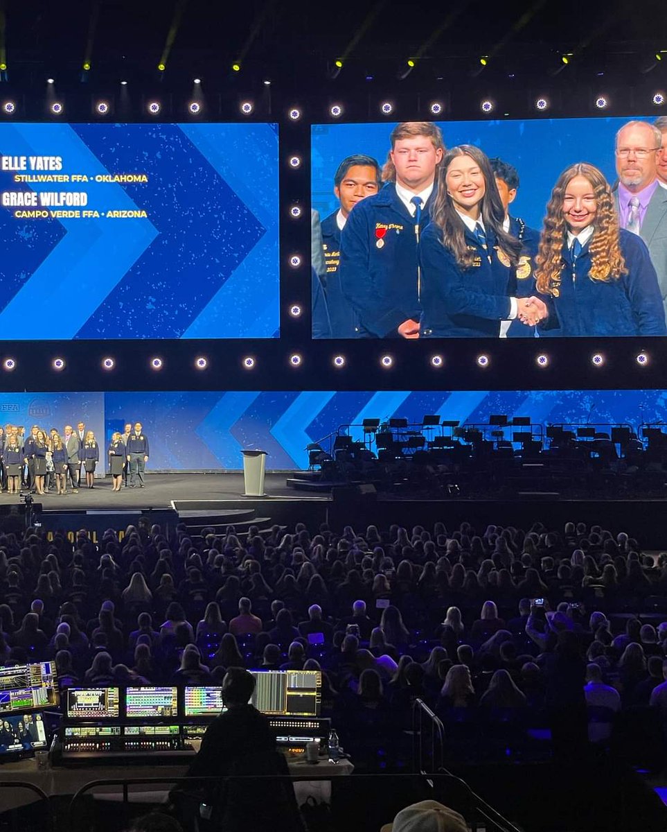 Campoverdeffa's tweet photo. And next up… please give a huge congratulations to Grace Wilford! Ranking 4th in the Nation with her 2nd Gold ranked Agriscience Project, we are so proud of all of her hard work to get where she is today. Congratulations, Grace! https://t.co/qbXnrT6WbJ