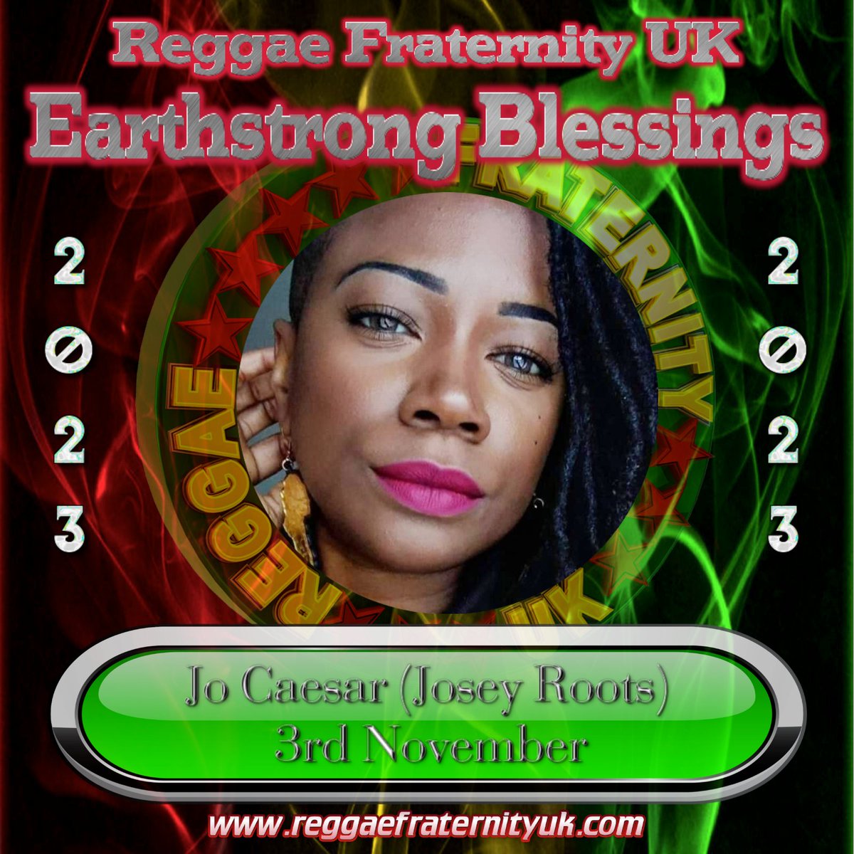 regfraternityuk's tweet photo. RFUK sends Earthday Blessings to Singer/Designer Jo Caesar aka Josey Roots for her Special day ππππ₯π₯π₯ππππΆπΆπΆπππHave a funfilled, fulfilling day @joseyroots @jocaesardesigns π₯πΎππΎπ§πππππ #rfuk #reggae #reggaemusic #earthstrong #singer #joseyroots #jocaesar https://t.co/0XCvA612DB