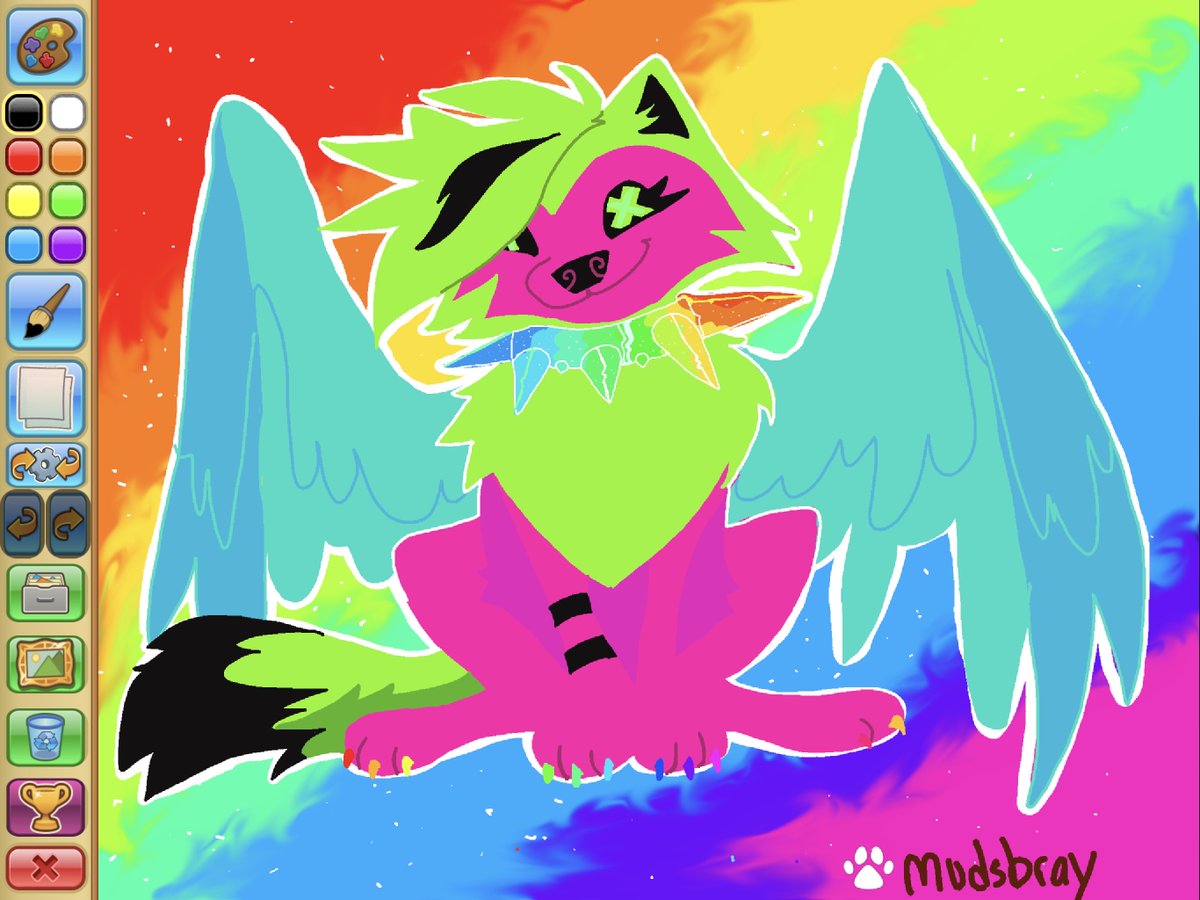 paused on comms, had some fun in AJ today! Seems i'll pick up the pace tonight . . . 🌈❤️🐺