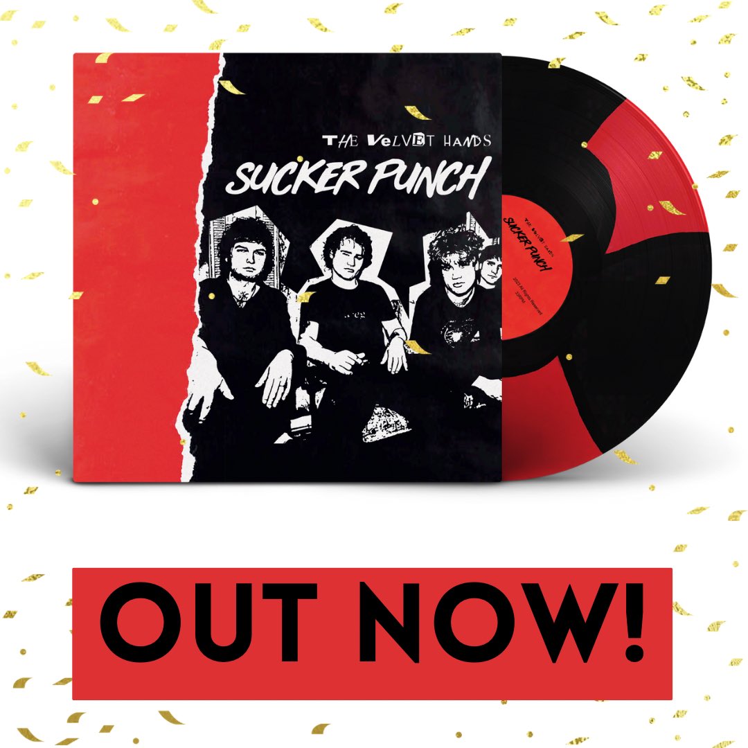 Sucker Punch by @thevelvethands1 is out now on this #BandcampFriday 😍

#music #records #recordrelease #album #newalbum #vinyl #colouredvinyl #friday #bands #touringbands #suckerpunch #thevelvethands