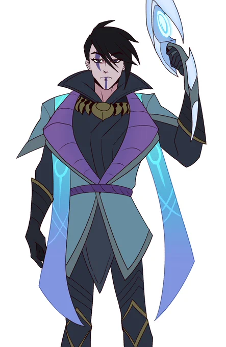 Just him.And his weapon for killing.#Aphelios 