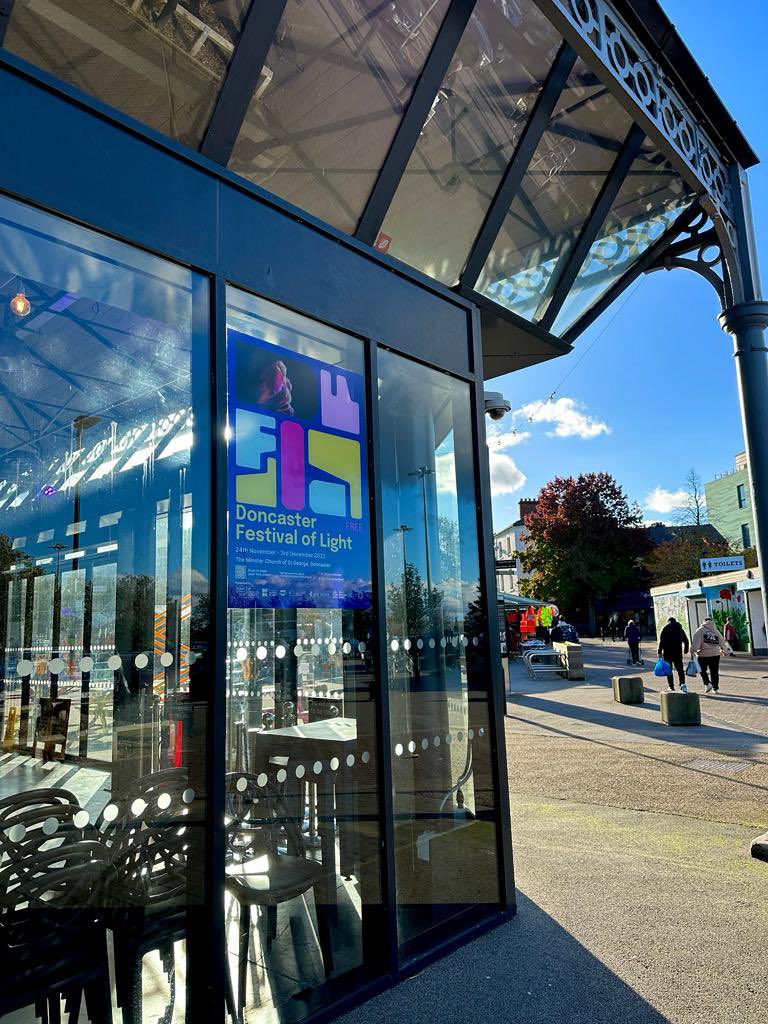 RightUpRStreet's tweet photo. Have you spotted the Doncaster Festival of Light window vinyls in the @MarketWool yet?! π€© we love them!
Weβre three weeks away from the Doncaster Festival of Light - have you booked your free ticket yet? https://t.co/tE7PIvSgzE
#DoncasterFestivalofLight #DFOL #CreateYourPlace https://t.co/KiOyO8YEEN