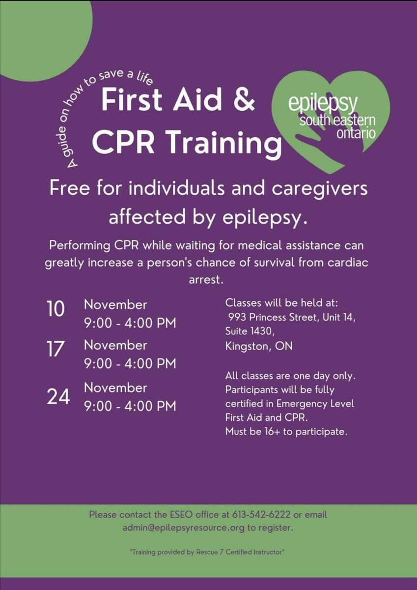 Epilepsy South Eastern Ontario (@epilepsyresourc) on Twitter photo 