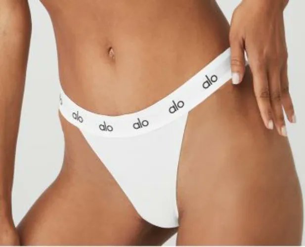 I just received alo Icon French Cut Thong | White / XS from Anonymous via Throne. Thank you! throne.com/ricewife #Wishlist #Throne