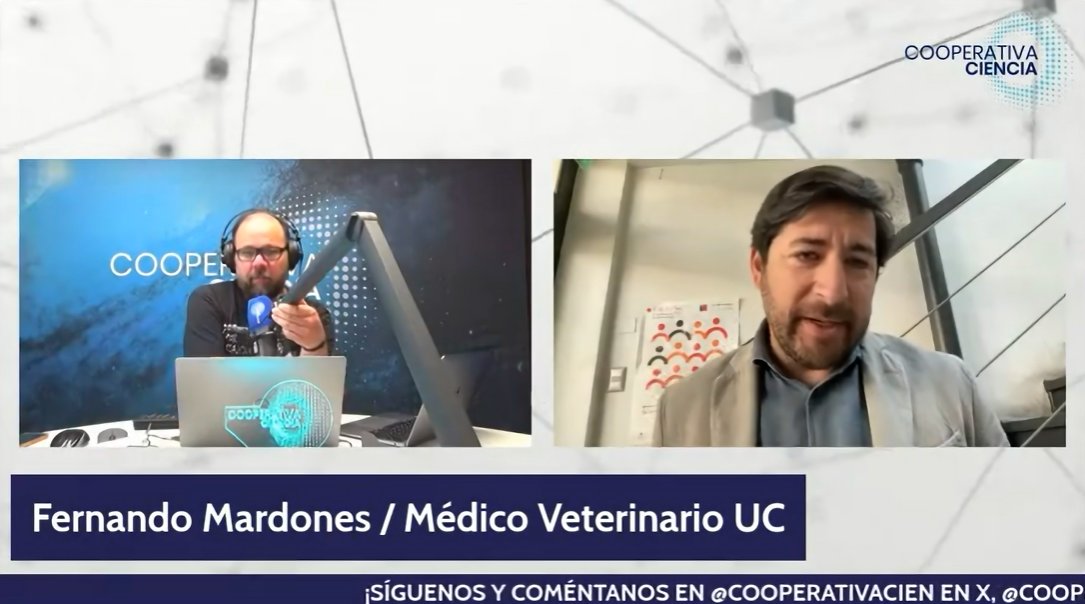 Dirección de Transferencia y Desarrollo UC (@transferenciauc) on Twitter photo 3 de cada 4 nuevas enfermedades que aparecen en el planeta provienen de los animales. Del total de las enfermedades que afectan a las personas, el 60% de ellas tiene un componente animal.
Día Mundial #UnaSalud #OneHealth
Entrevista en <a href="/cooperativacien/">Cooperativa Ciencia</a>
youtube.com/watch?v=PWvjJa… 3 de cada 4 nuevas enfermedades que aparecen en el planeta provienen de los animales. Del total de las enfermedades que afectan a las personas, el 60% de ellas tiene un componente animal.
Día Mundial #UnaSalud #OneHealth
Entrevista en <a href="/cooperativacien/">Cooperativa Ciencia</a>
youtube.com/watch?v=PWvjJa…