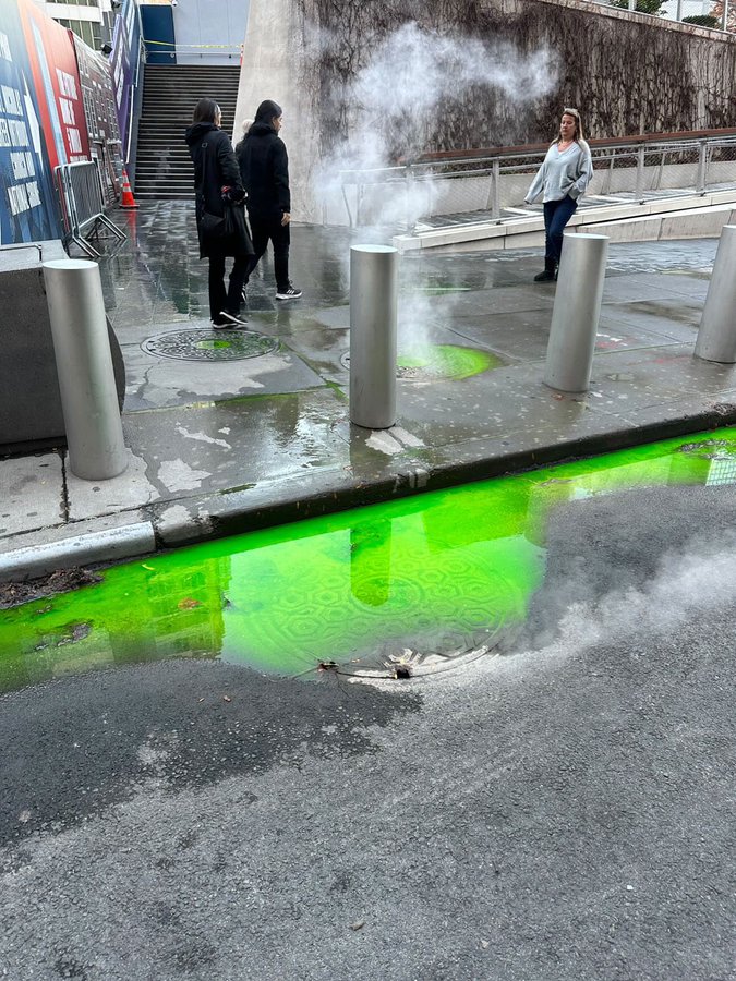 Photo: Green Liquid Seen Coming Out of Manholes in NYC