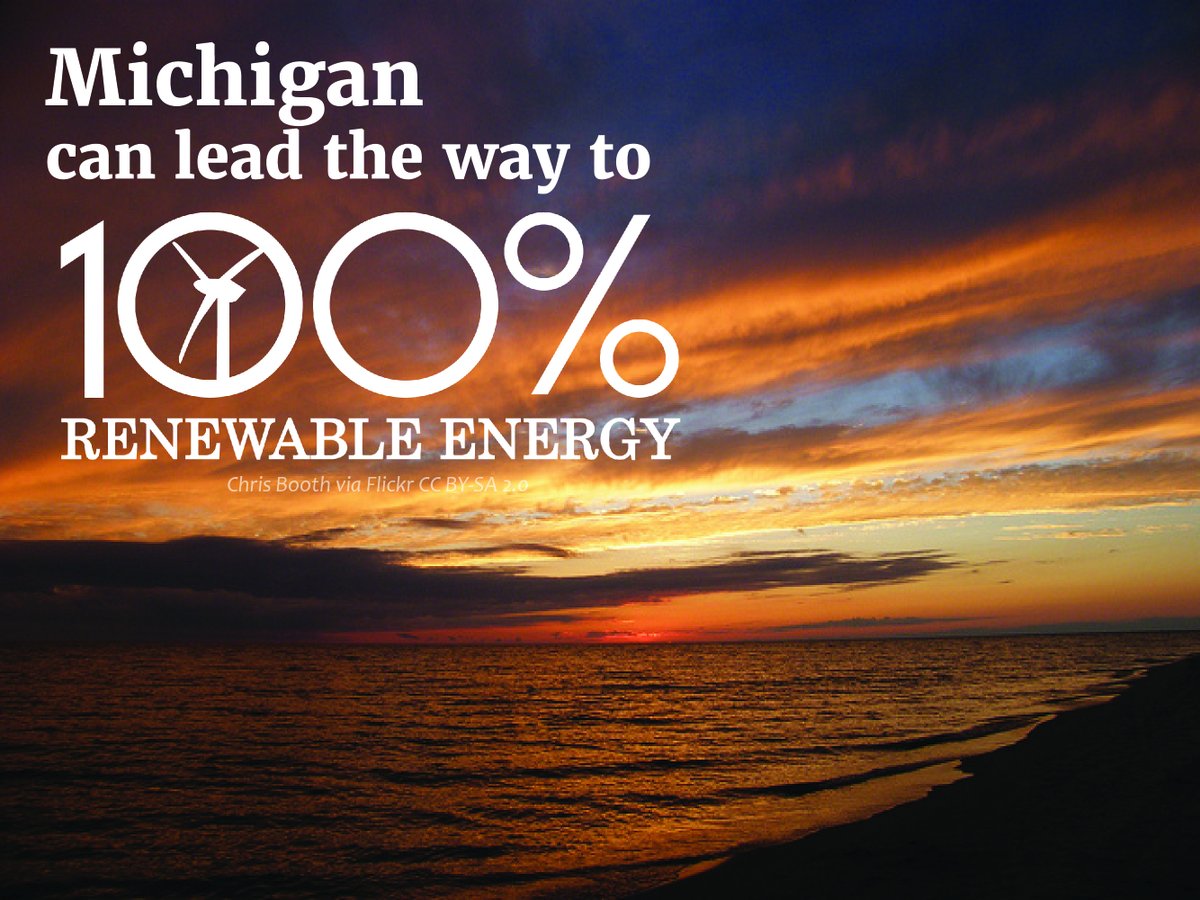 EnvironmentMI's tweet image. Michigan poised to join the states committed to #Go100Percent. Bills cleared legislature last night for 100% clean electricity by 2040, and more. Statement here: environmentamerica.org/michigan/media…